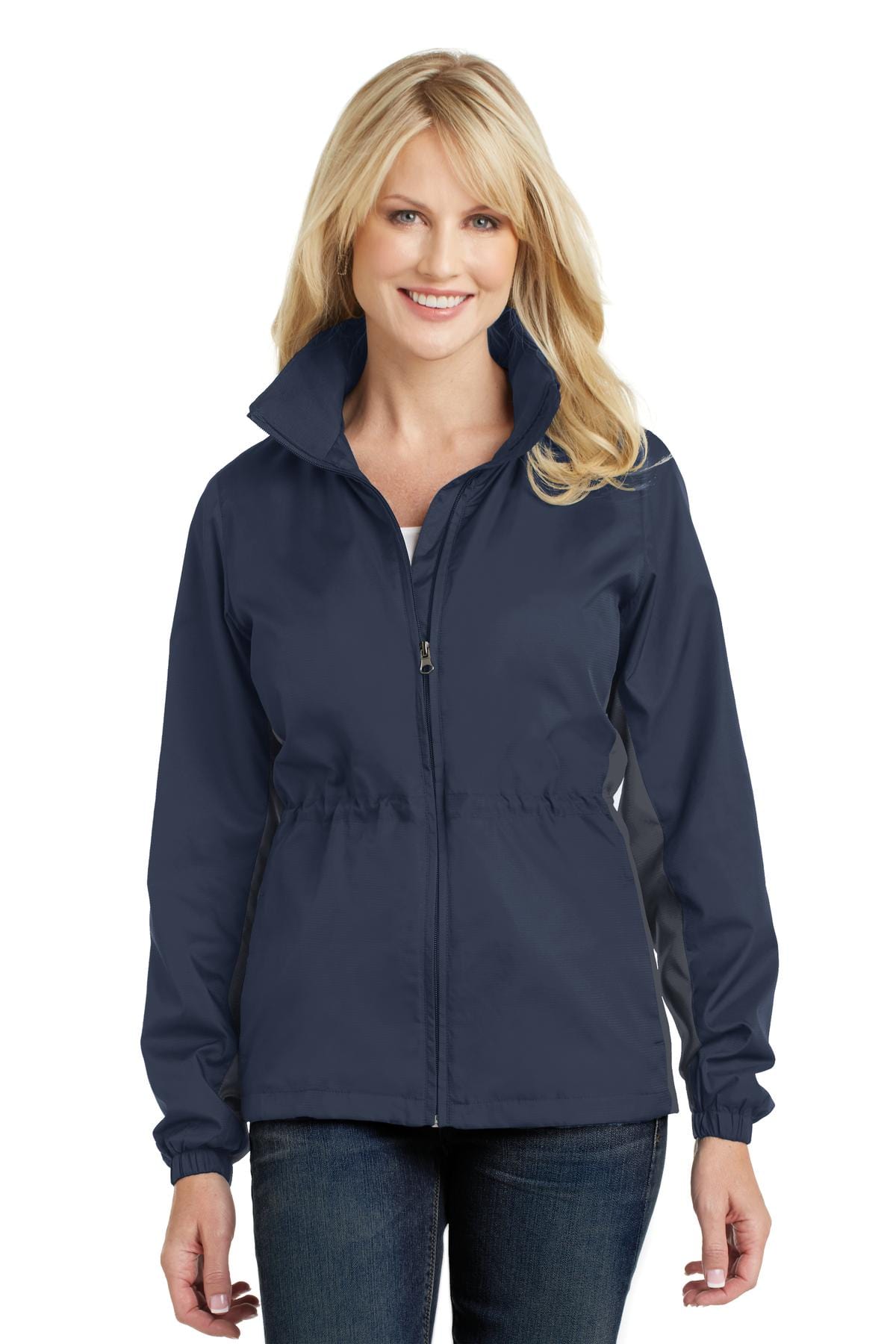 Port Authority Outerwear 3XL / Dress Blue Navy/ Battleship Grey DISCONTINUED  Port Authority ®  Ladies Core Colorblock Wind Jacket. L330