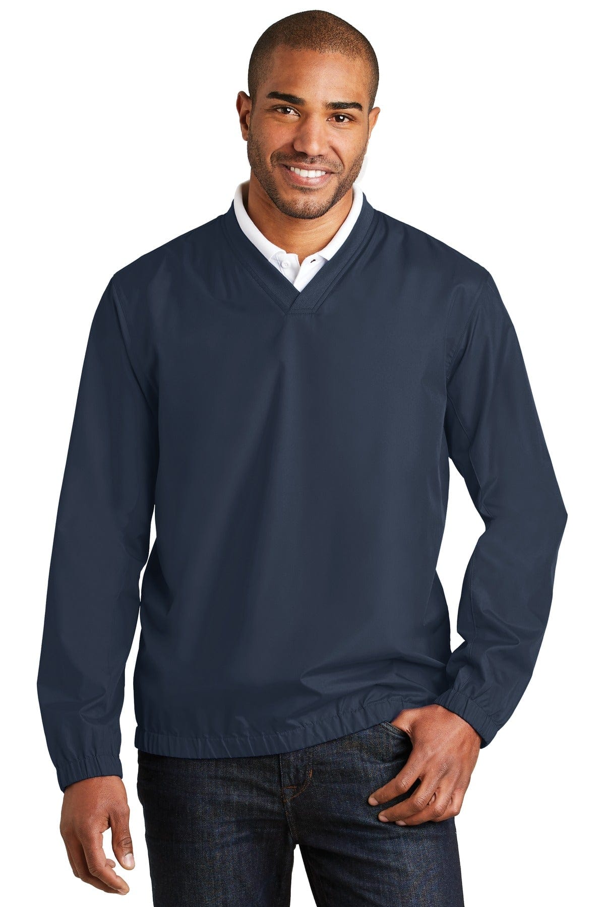 Port Authority Outerwear XS / Dress Blue Navy DISCONTINUED  Port Authority ®  Zephyr V-Neck Pullover. J342