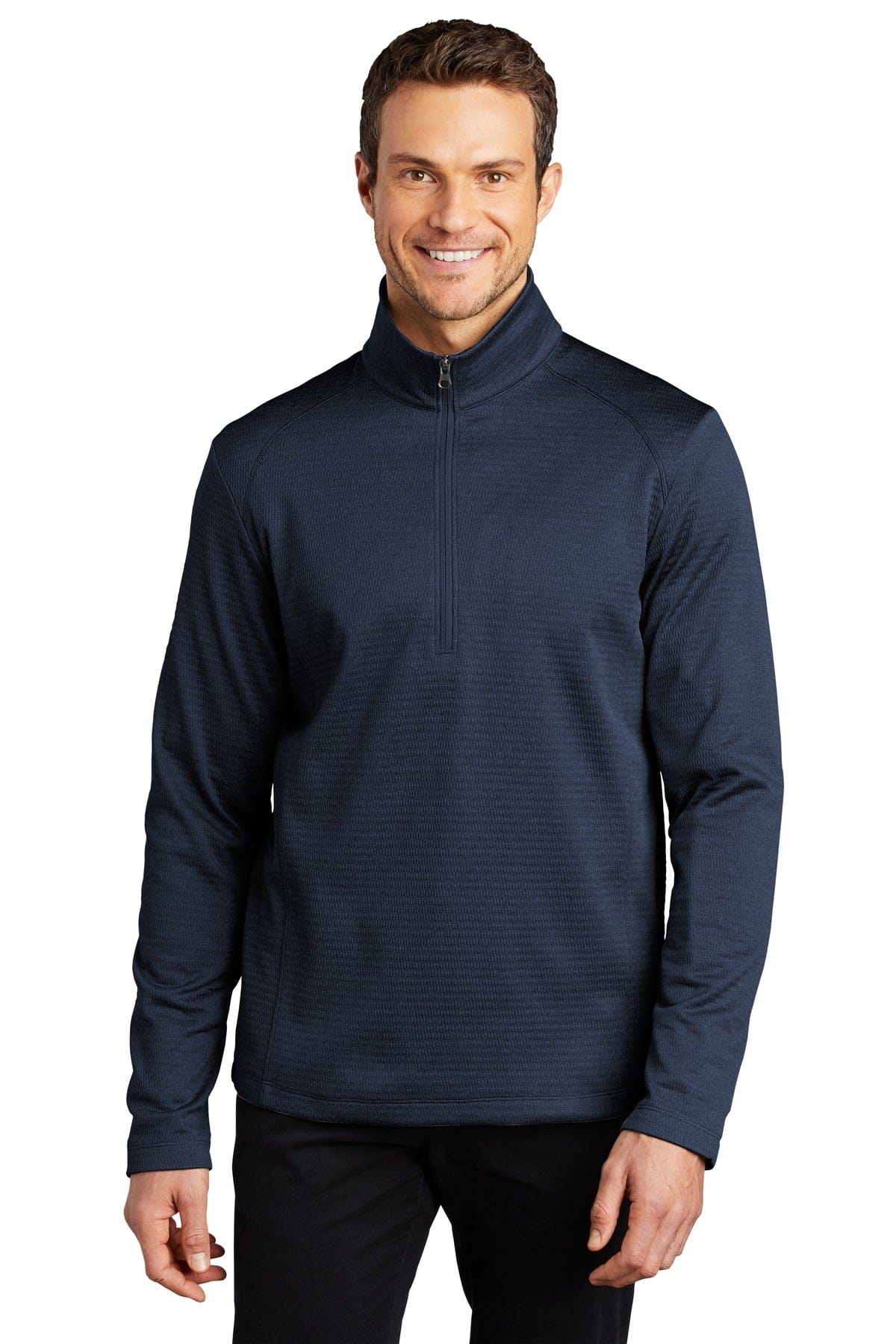 Port Authority Outerwear XS / Dress Blue Navy Heather Port Authority®  Diamond Heather Fleece 1/4-Zip Pullover F248