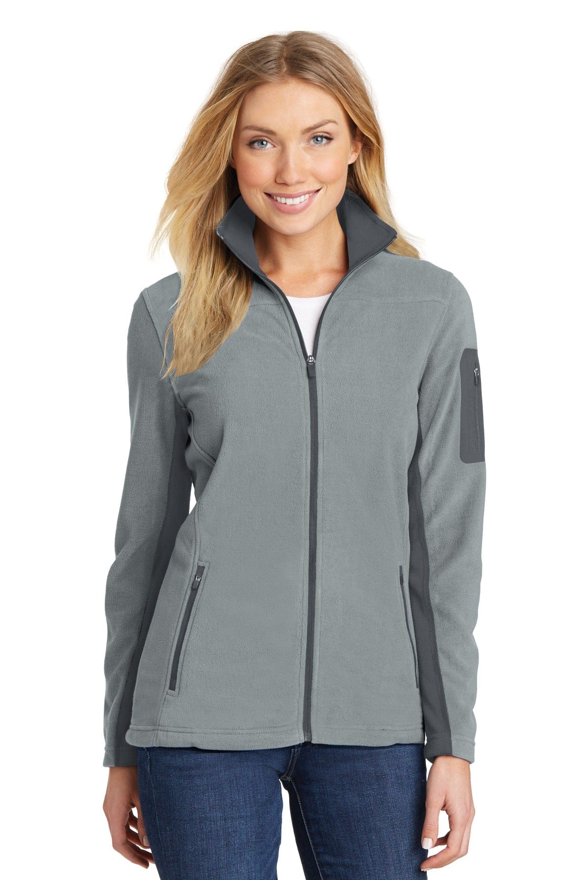 Port Authority Outerwear XS / Frost Grey/ Magnet Port Authority Ladies Summit Fleece Full-Zip Jacket. L233