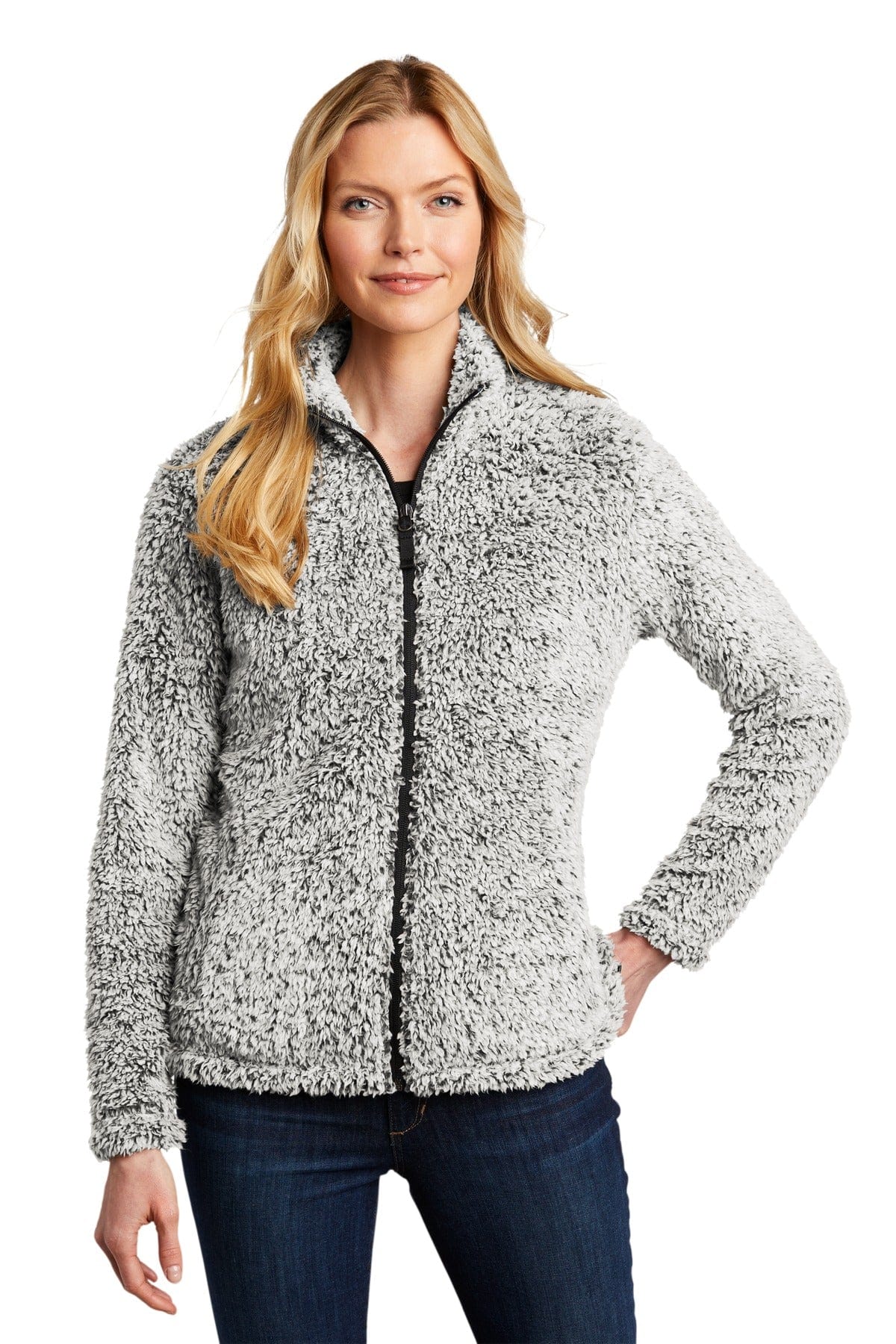 Port Authority Outerwear XS / Grey Heather Port Authority  ®  Ladies Cozy Fleece Jacket. L131