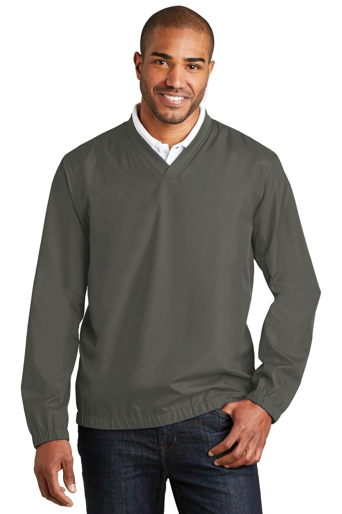 Port Authority Outerwear XS / Grey Steel DISCONTINUED  Port Authority ®  Zephyr V-Neck Pullover. J342