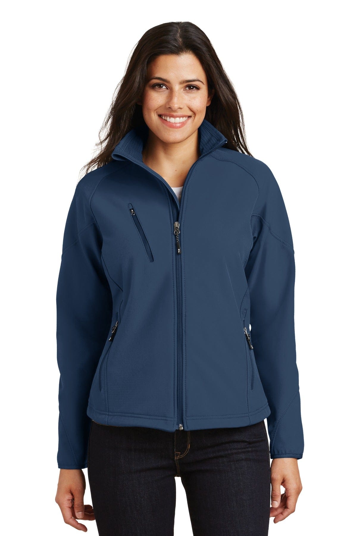 Port Authority Outerwear XS / Insignia Blue Port Authority ®  Ladies Textured Soft Shell Jacket. L705