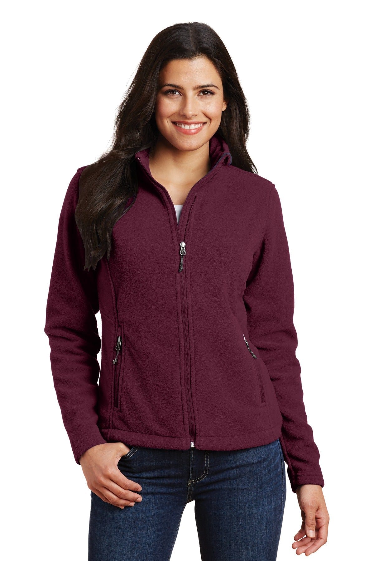 Port Authority Outerwear XS / Maroon Port Authority ®  Ladies Value Fleece Jacket. L217