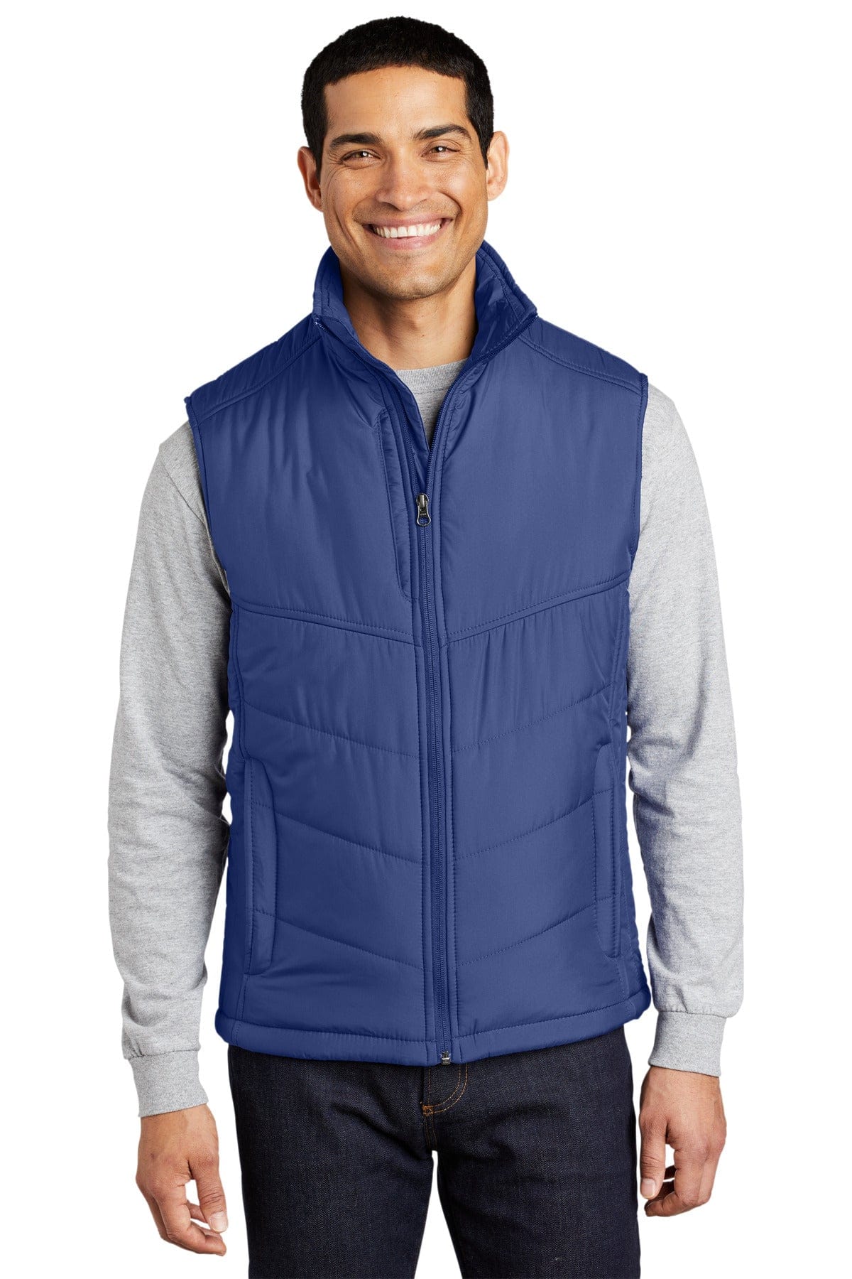 Port Authority Outerwear XS / Mediterranean Blue/ Black Port Authority®  Puffy Vest. J709