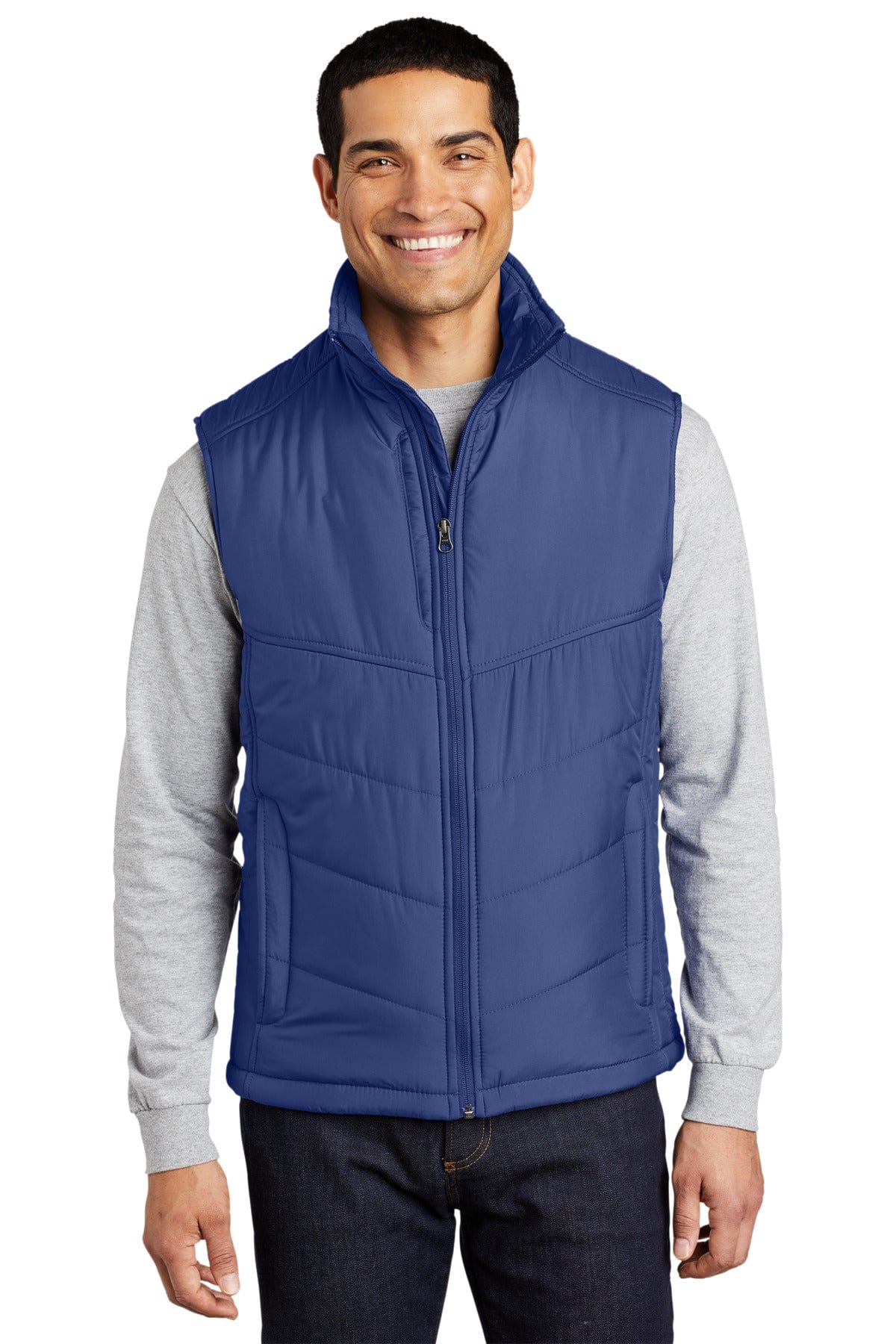 Port Authority Outerwear XS / Mediterranean Blue/ Black Port Authority®  Puffy Vest. J709
