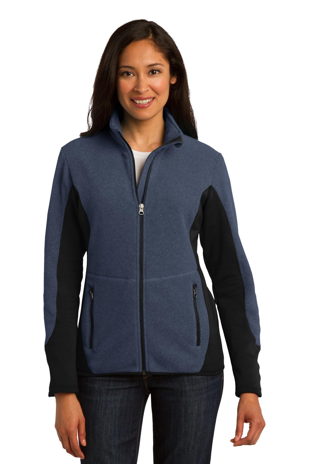 Port Authority Outerwear XS / Navy Heather/ Black Port Authority ®  Ladies R-Tek ®  Pro Fleece Full-Zip Jacket. L227