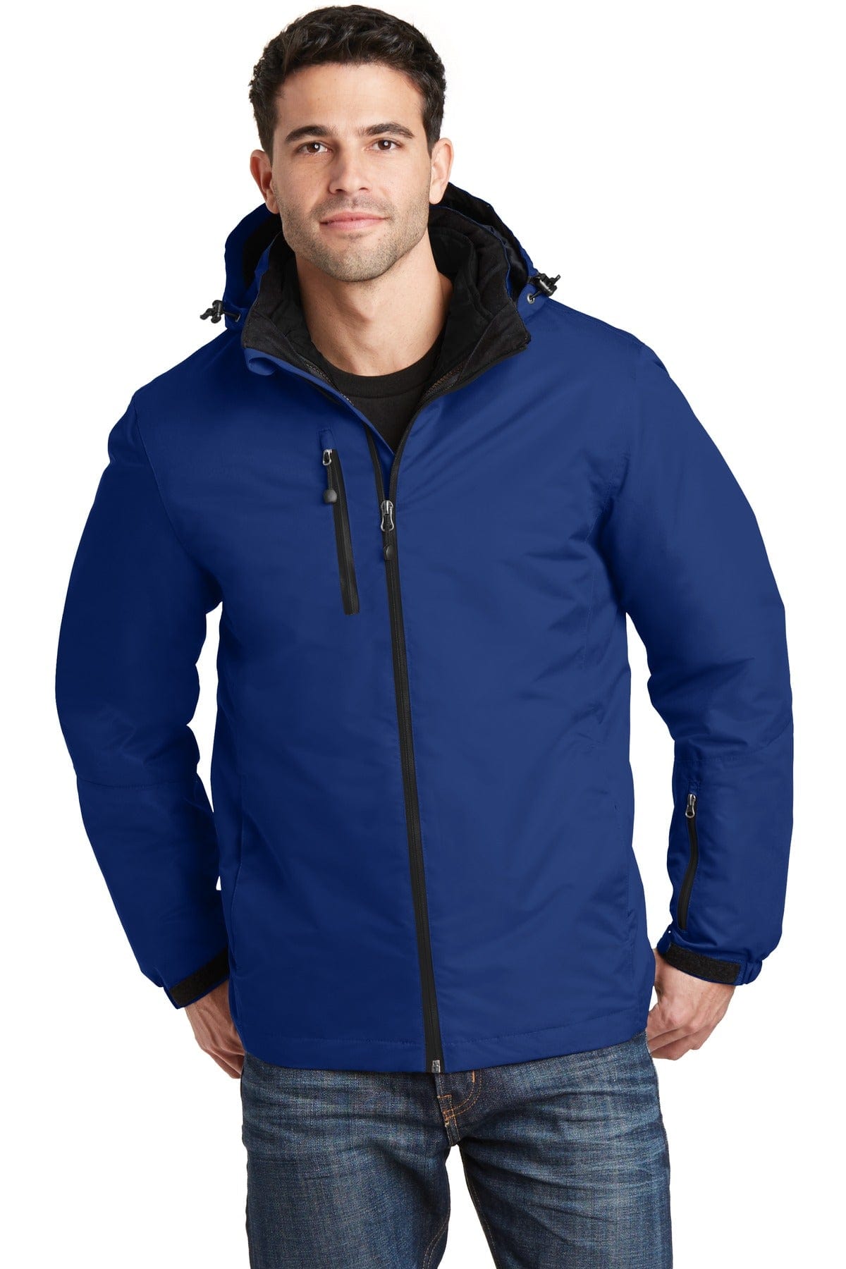 Port Authority Outerwear XS / Night Sky Blue/ Black Port Authority®  Vortex Waterproof 3-in-1 Jacket. J332