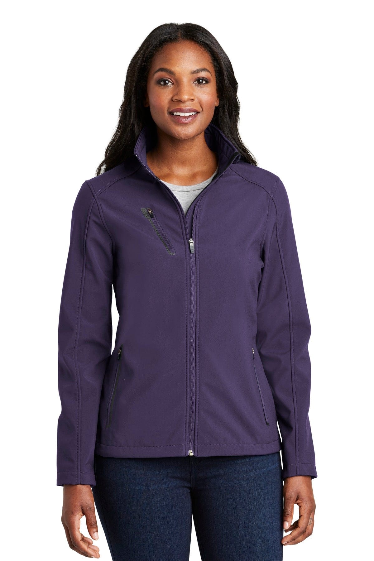 Port Authority Outerwear XS / Posh Purple Port Authority ®  Ladies Welded Soft Shell Jacket. L324