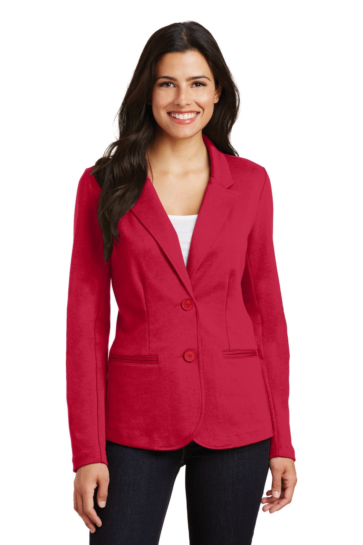 Port Authority Outerwear XS / Rich Red Port Authority ®  Ladies Knit Blazer. LM2000