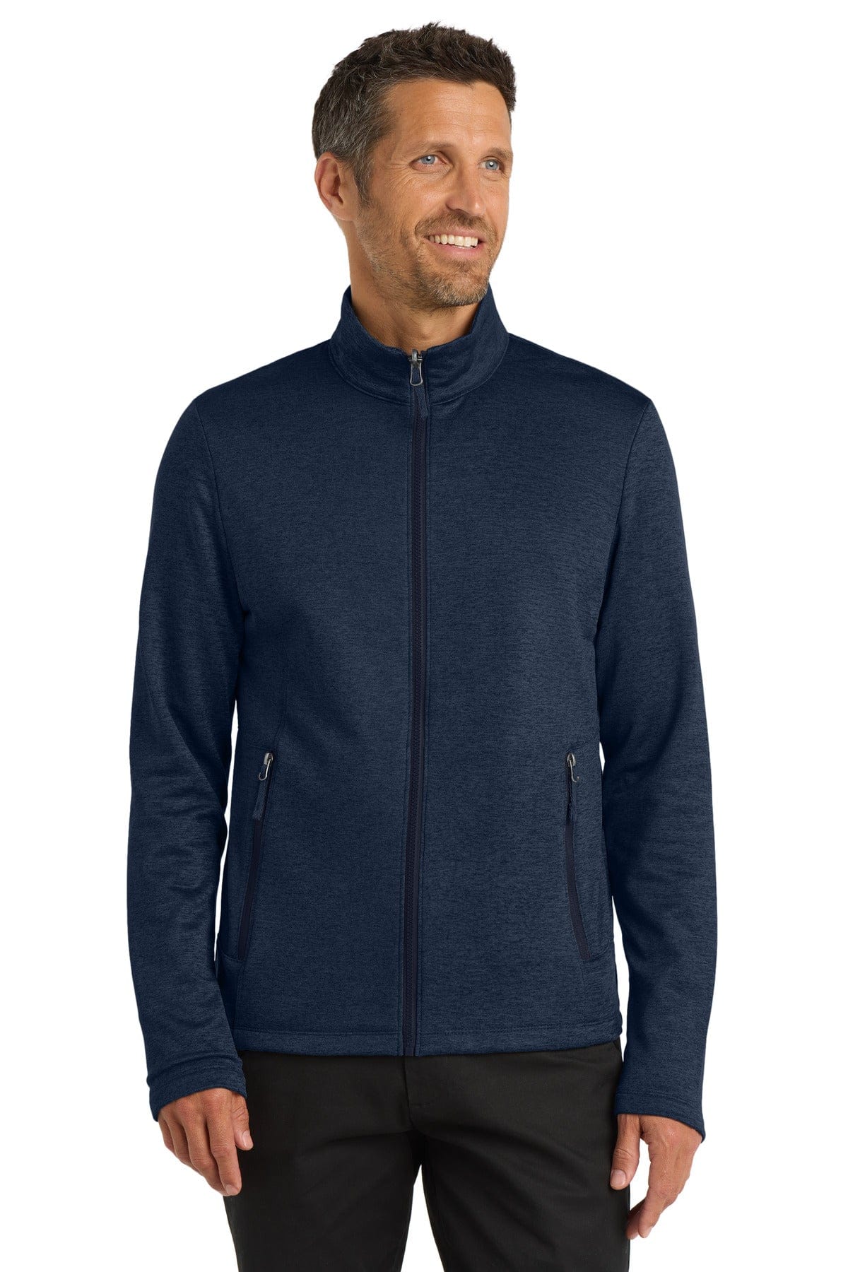 Port Authority Outerwear XS / River Blue Navy Heather Port Authority  ®  Collective Striated Fleece Jacket. F905