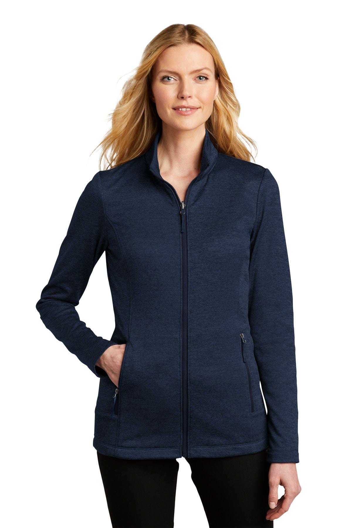 Port Authority Outerwear XS / River Blue Navy Heather Port Authority  ®  Ladies Collective Striated Fleece Jacket. L905