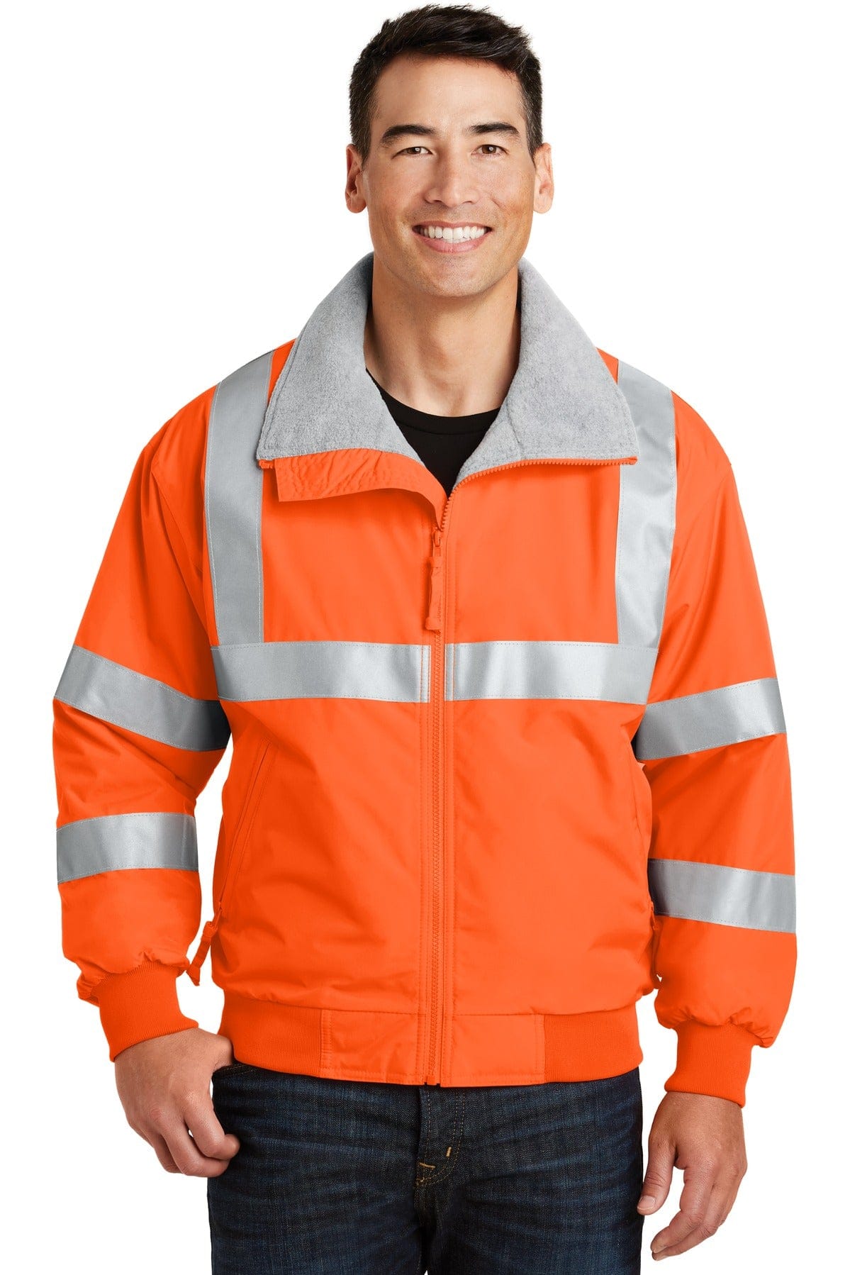 Port Authority Outerwear XS / Safety Orange/ Reflective Port Authority ®  Enhanced Visibility Challenger™ Jacket with Reflective Taping.  SRJ754