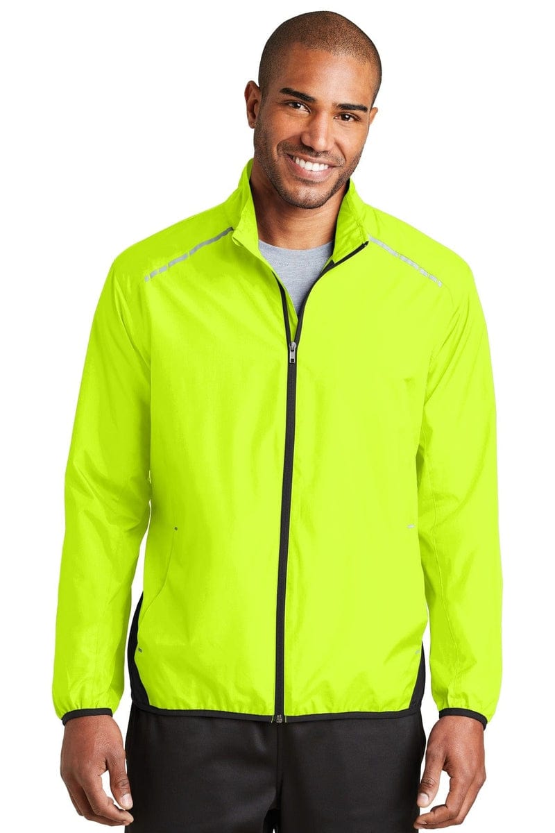 Port Authority Outerwear XS / Safety Yellow/ Deep Black Port Authority®  Zephyr Reflective Hit Full-Zip Jacket. J345