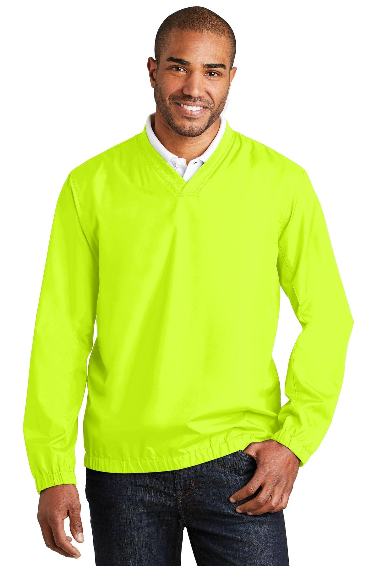 Port Authority Outerwear XS / Safety Yellow DISCONTINUED  Port Authority ®  Zephyr V-Neck Pullover. J342