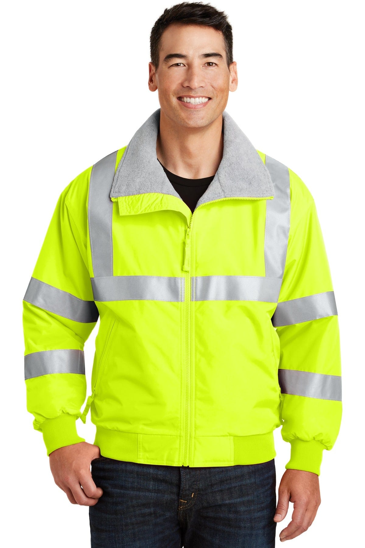 Port Authority Outerwear XS / Safety Yellow/ Reflective Port Authority ®  Enhanced Visibility Challenger™ Jacket with Reflective Taping.  SRJ754