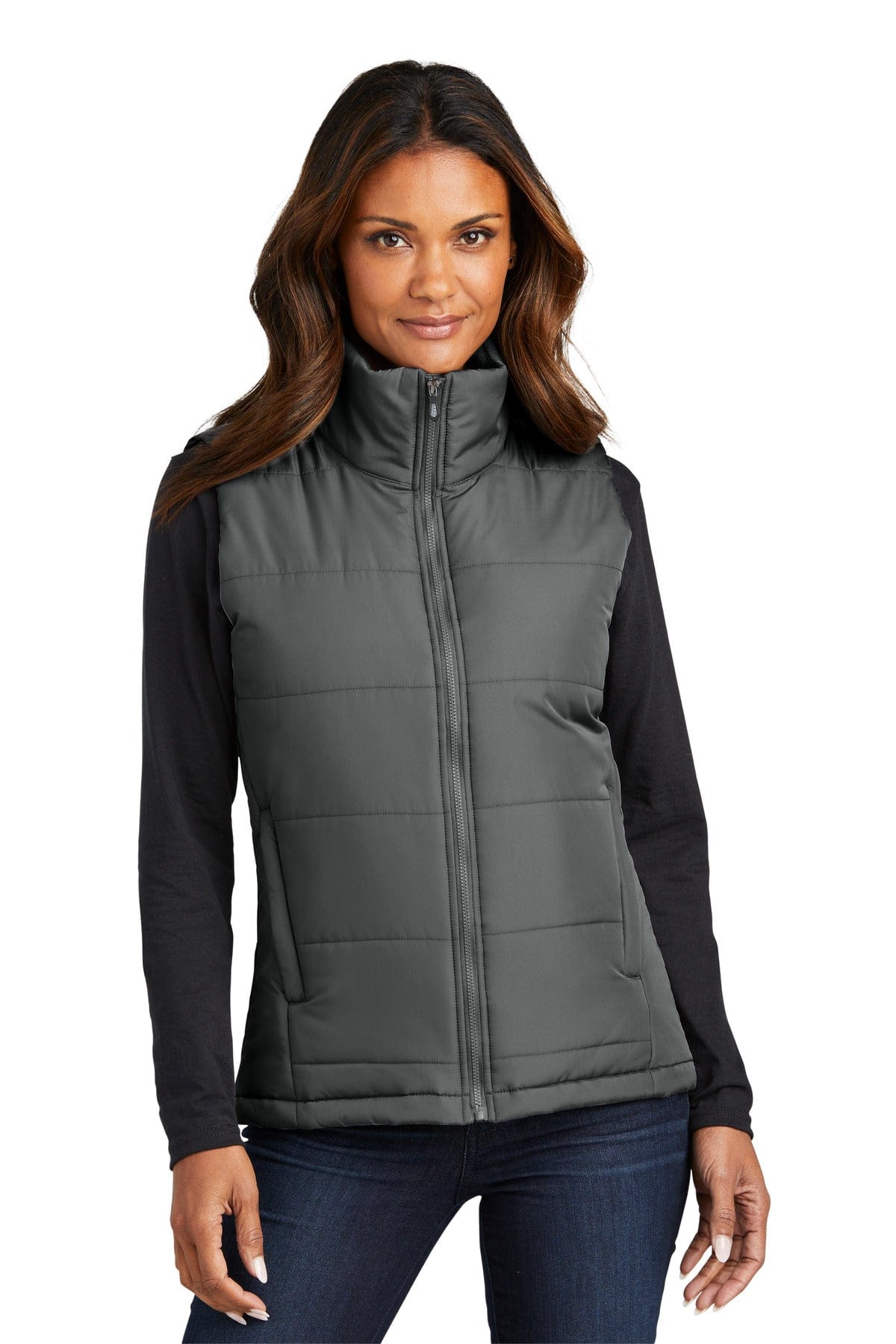 Port Authority Outerwear XS / Shadow Grey Port Authority L853: Ladies Puffer Vest