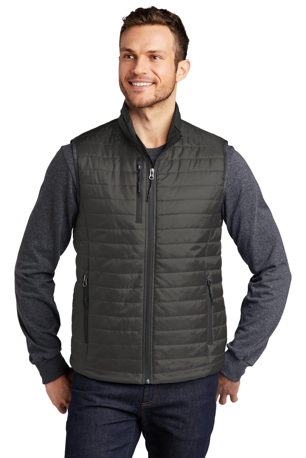 Port Authority Outerwear XS / Sterling Grey/ Graphite Port Authority®  Packable Puffy Vest J851