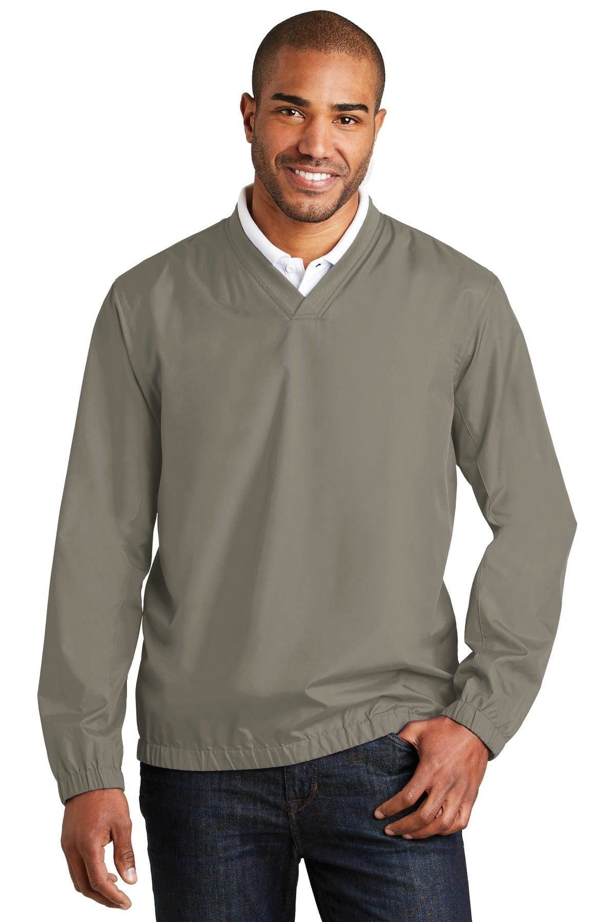 Port Authority Outerwear XS / Stratus Grey DISCONTINUED  Port Authority ®  Zephyr V-Neck Pullover. J342