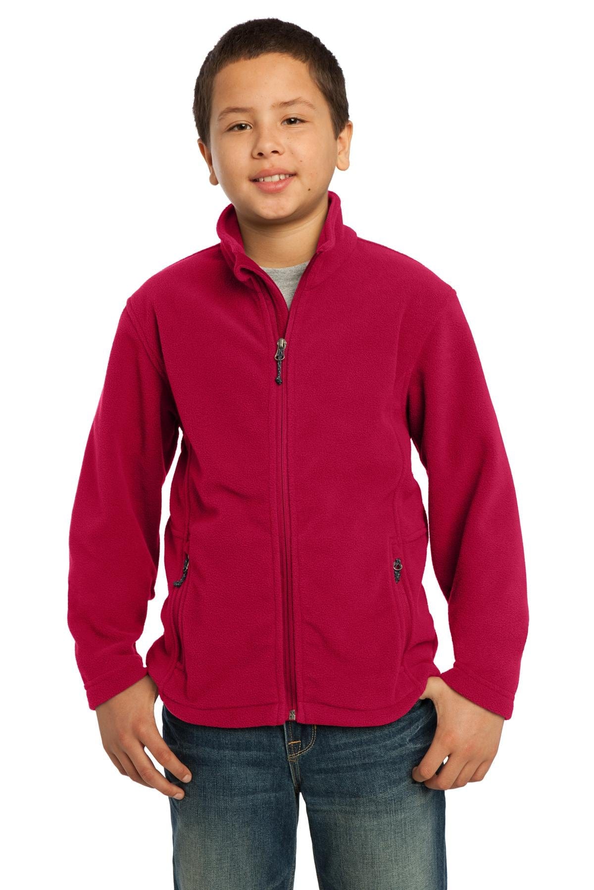 Port Authority Outerwear XS / True Red Port Authority ®  Youth Value Fleece Jacket. Y217