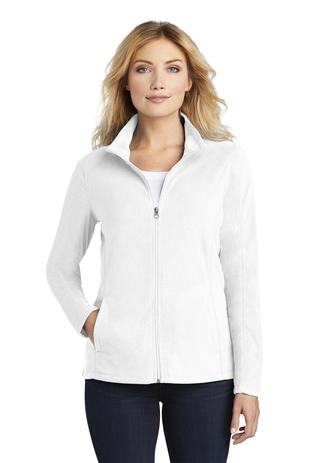 Port Authority Outerwear XS / White Port Authority ®  Ladies Microfleece Jacket. L223