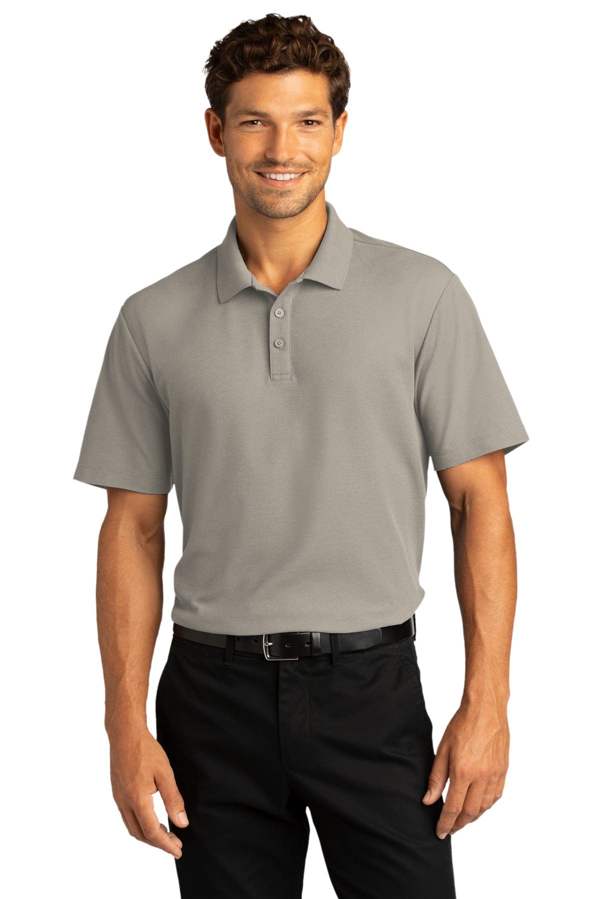 Port Authority Polos/Knits 2XL / Gusty Grey Port Authority®  SuperPro React™  Polo. K810