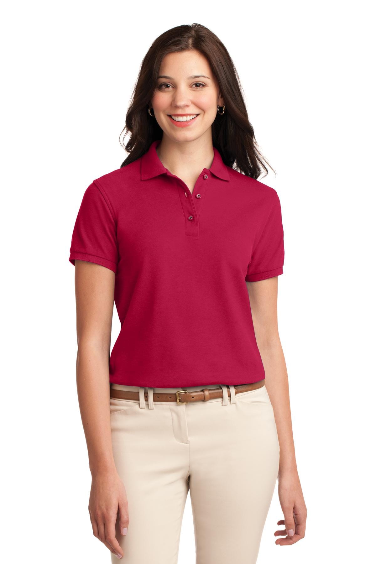 Port Authority Polos/Knits 3XL / Red Port Authority ®  Ladies Silk Touch™ Polo.  L500
