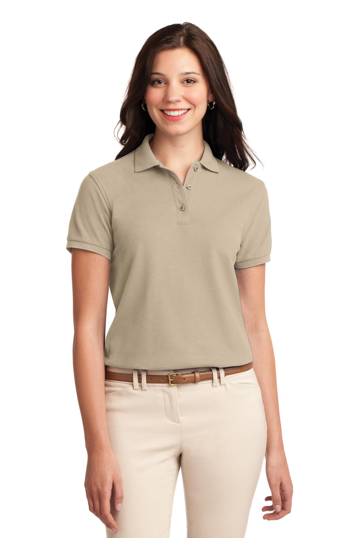 Port Authority Polos/Knits 3XL / Stone Port Authority ®  Ladies Silk Touch™ Polo.  L500