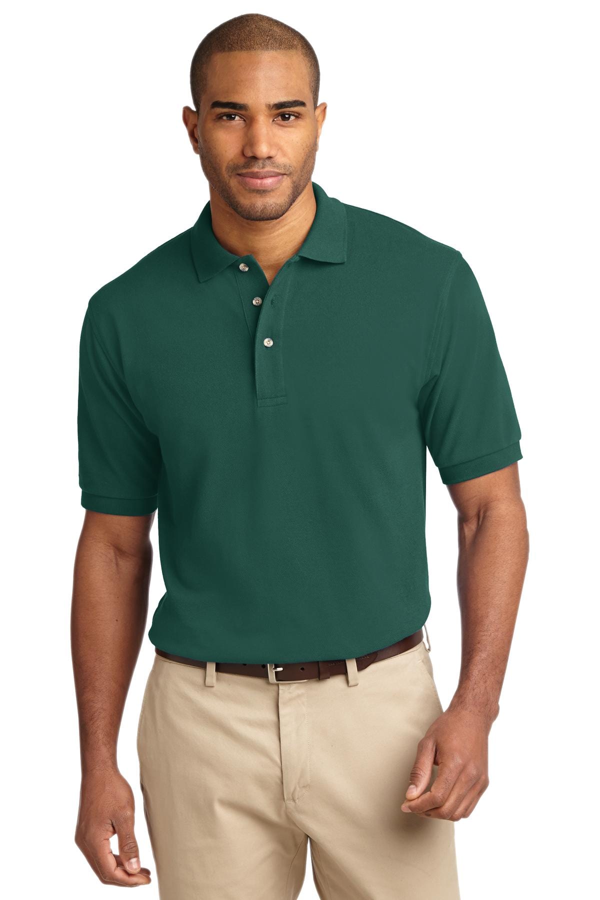 Port Authority Polos/Knits 5XL / Forest Port Authority ®  Heavyweight Cotton Pique Polo.  K420