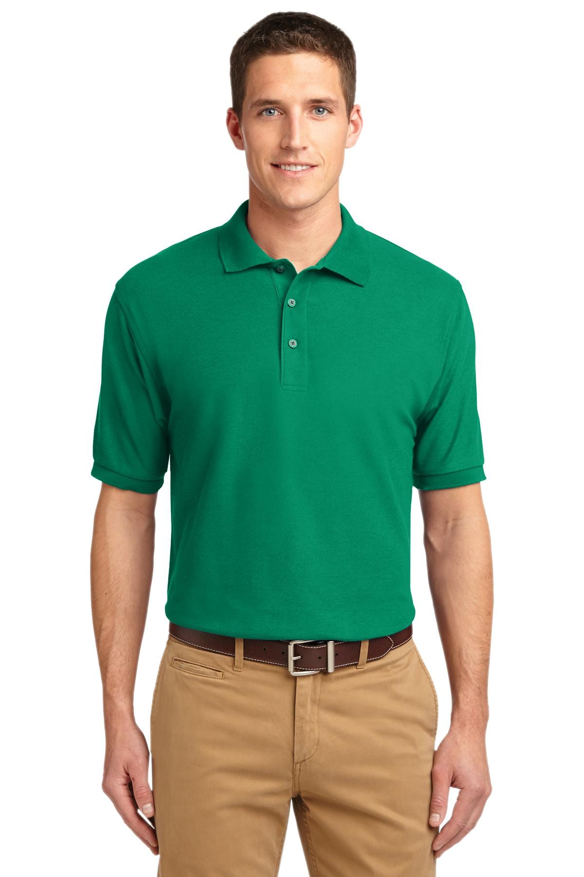 Port Authority Polos/Knits 7XL / Kelly Green Port Authority®  Extended Size Silk Touch™ Polo.   K500ES