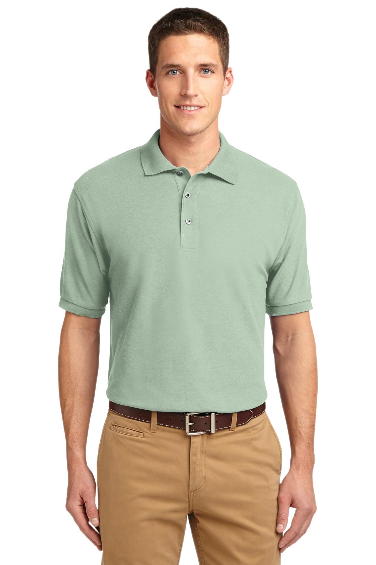 Port Authority Polos/Knits 7XL / Mint Green Port Authority®  Extended Size Silk Touch™ Polo.   K500ES