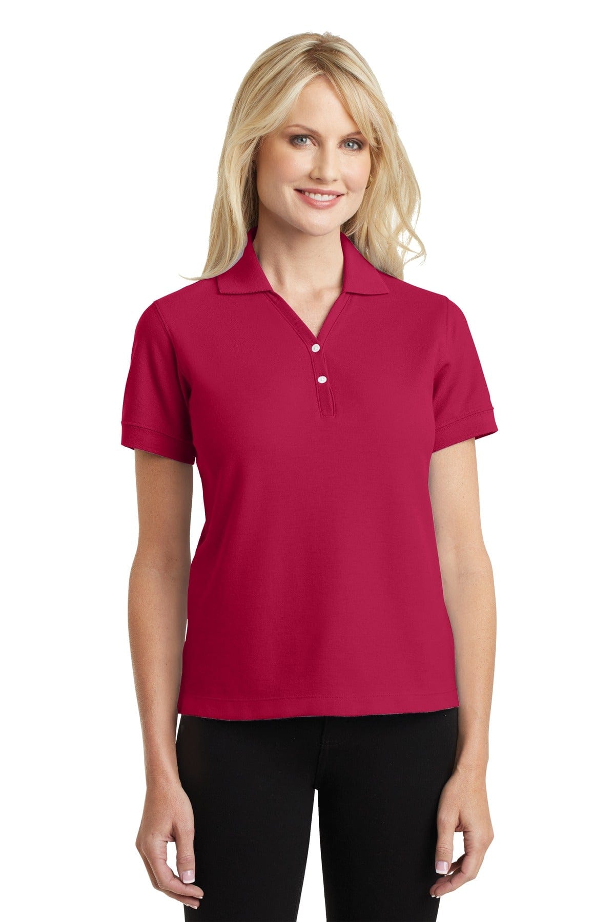 Port Authority Polos/Knits DISCONTINUED  Port Authority ®  Ladies 100% Pima Cotton Polo.  L448