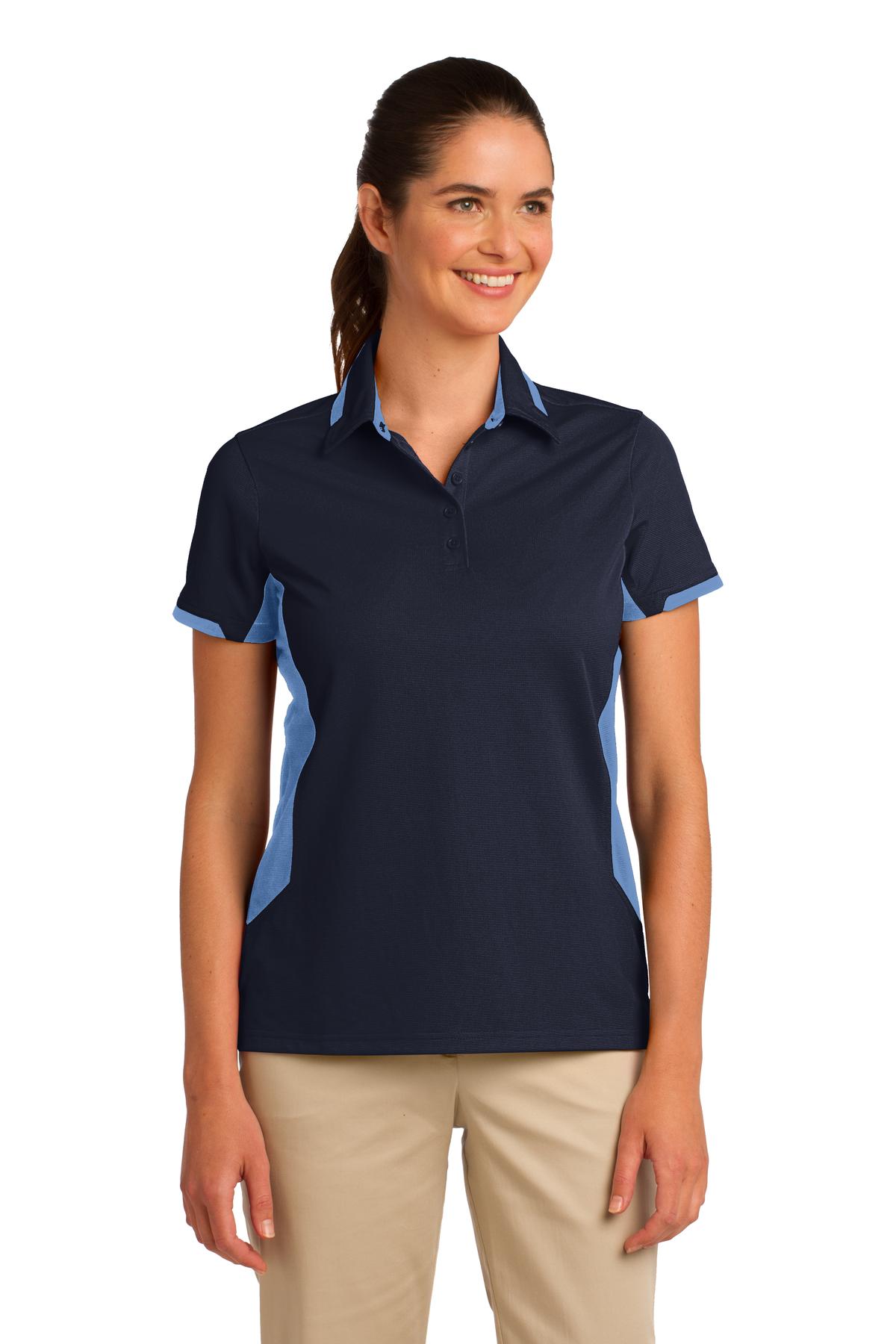 Port Authority Polos/Knits DISCONTINUED  Port Authority ®  Ladies Dry Zone ®  Colorblock Ottoman Polo. L524
