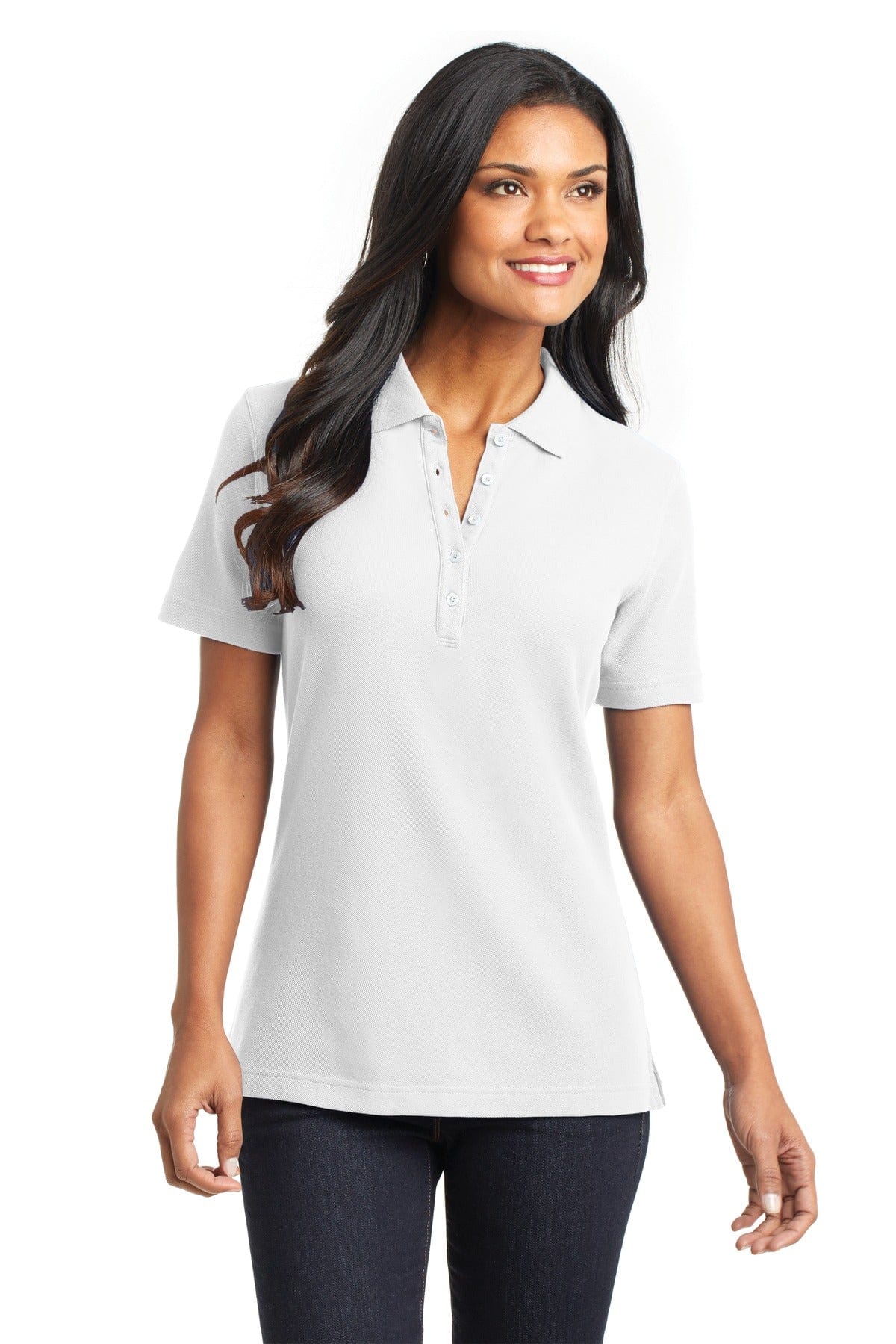 Port Authority Polos/Knits DISCONTINUED  Port Authority ®  Ladies EZCotton™ Pique Polo. L800