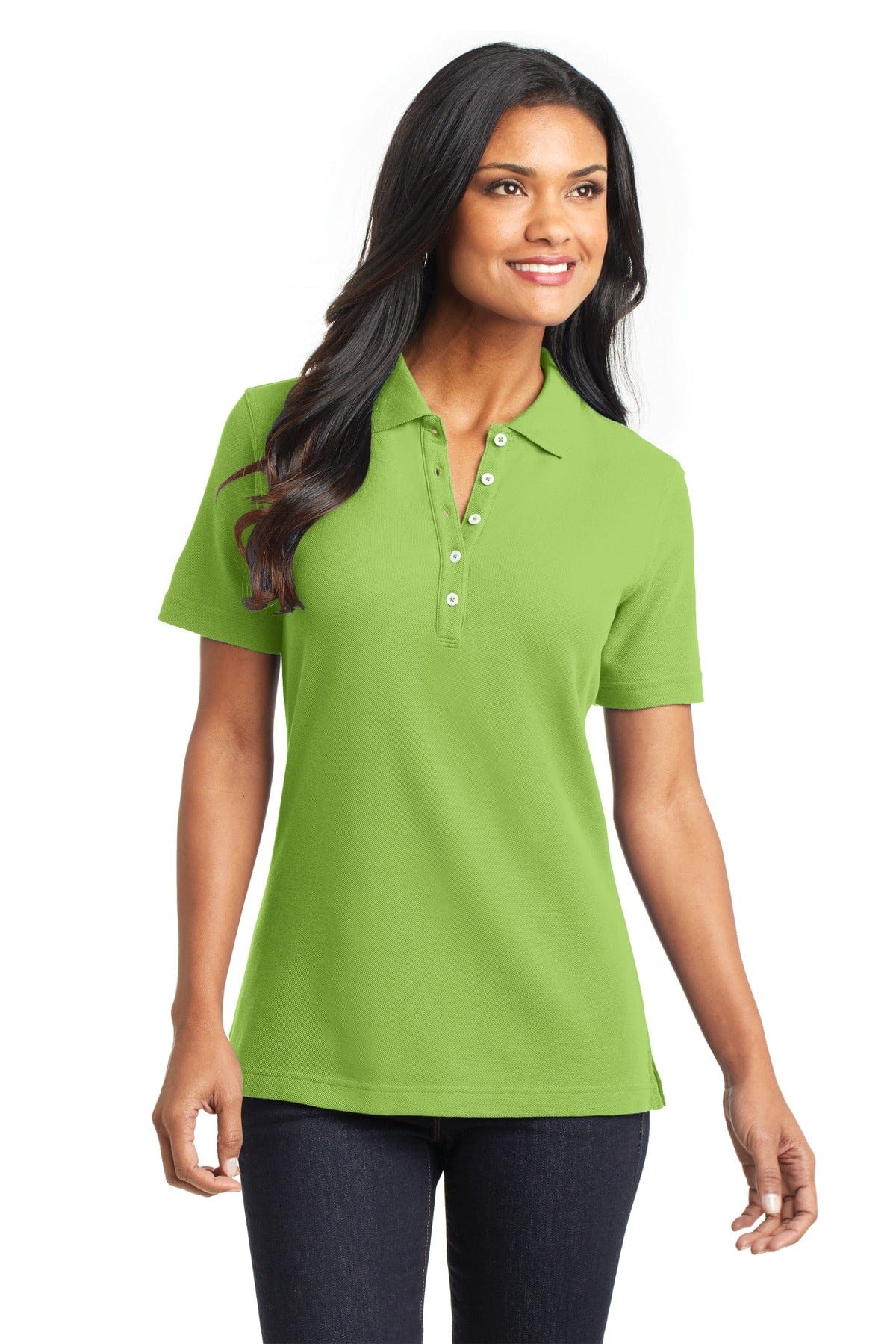 Port Authority Polos/Knits DISCONTINUED  Port Authority ®  Ladies EZCotton™ Pique Polo. L800