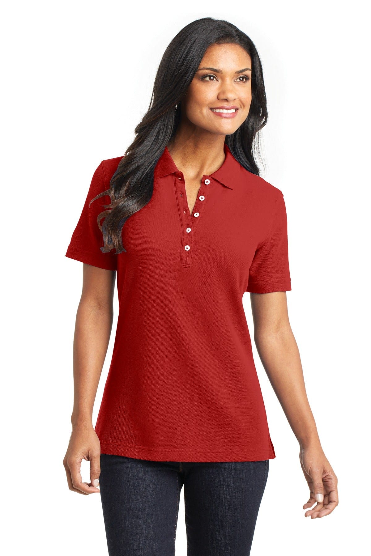 Port Authority Polos/Knits DISCONTINUED  Port Authority ®  Ladies EZCotton™ Pique Polo. L800