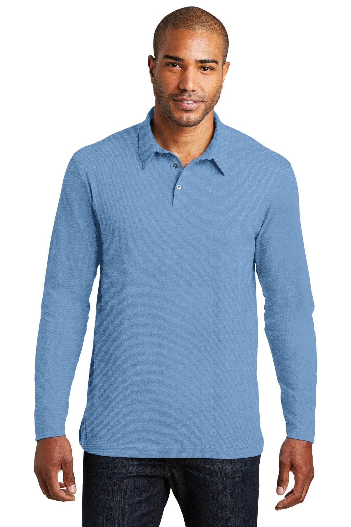 Port Authority Polos/Knits DISCONTINUED  Port Authority ®  Long Sleeve Meridian Cotton Blend Polo. K577LS