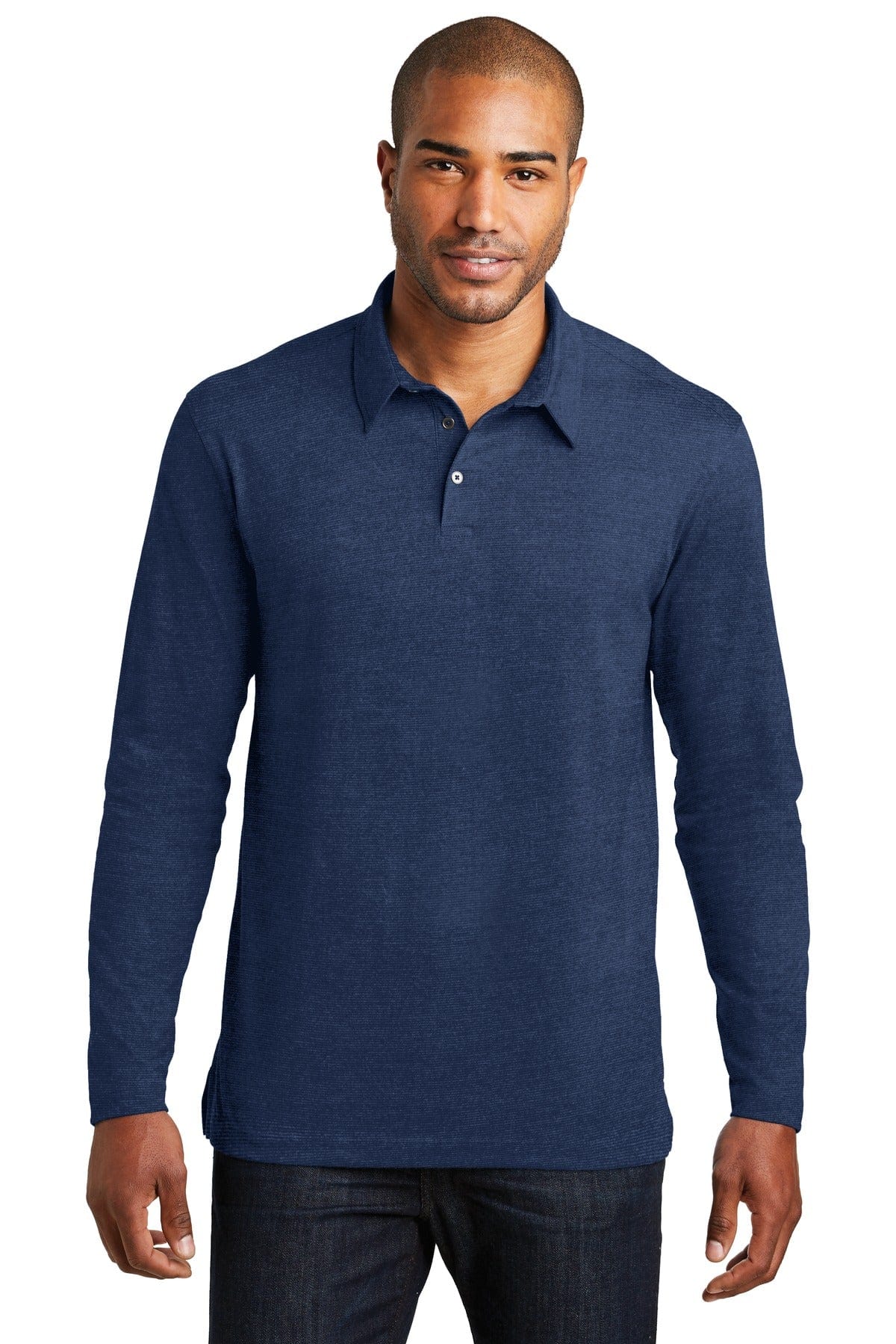 Port Authority Polos/Knits DISCONTINUED  Port Authority ®  Long Sleeve Meridian Cotton Blend Polo. K577LS