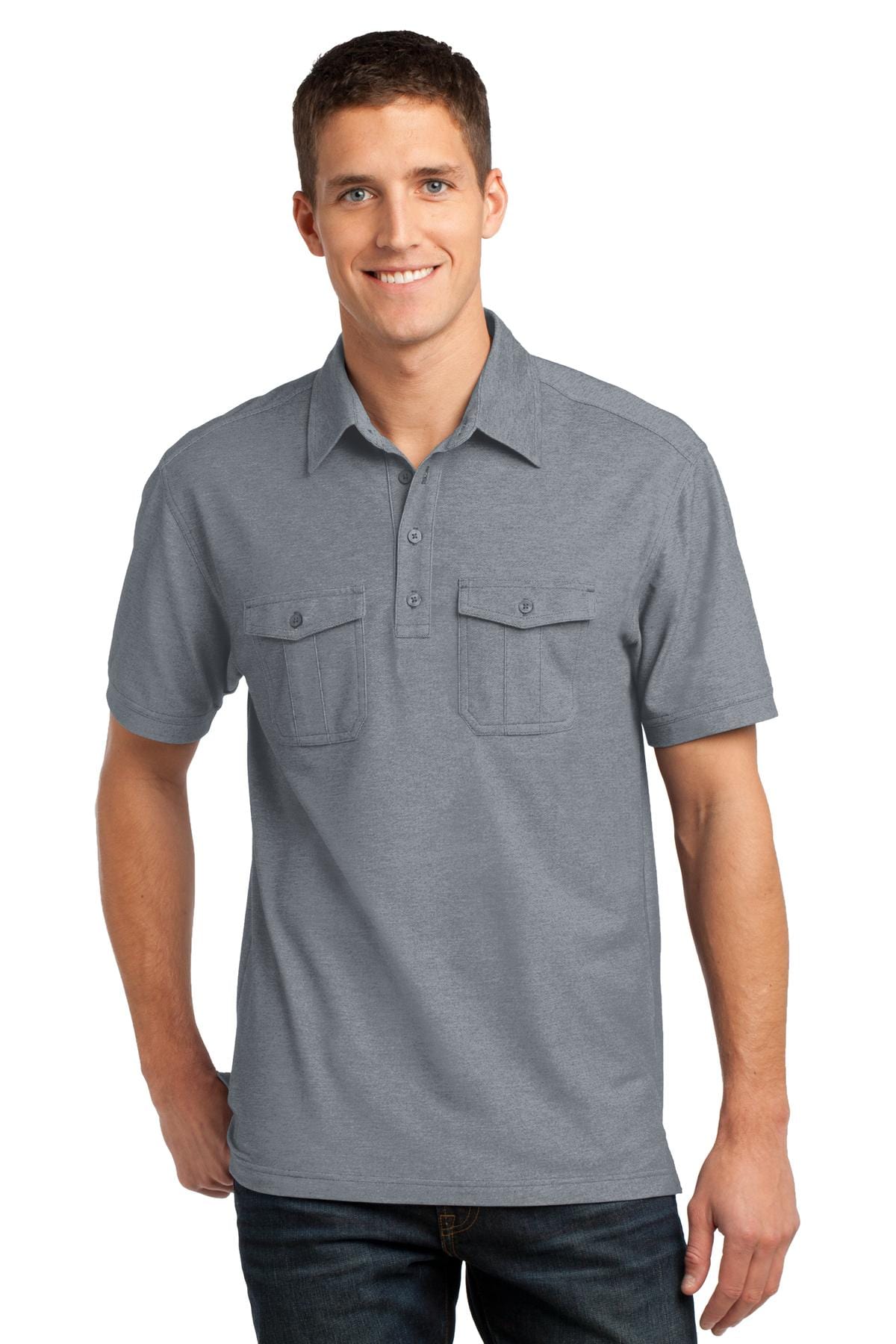 Port Authority Polos/Knits DISCONTINUED  Port Authority ®  Oxford Pique Double Pocket Polo. K557