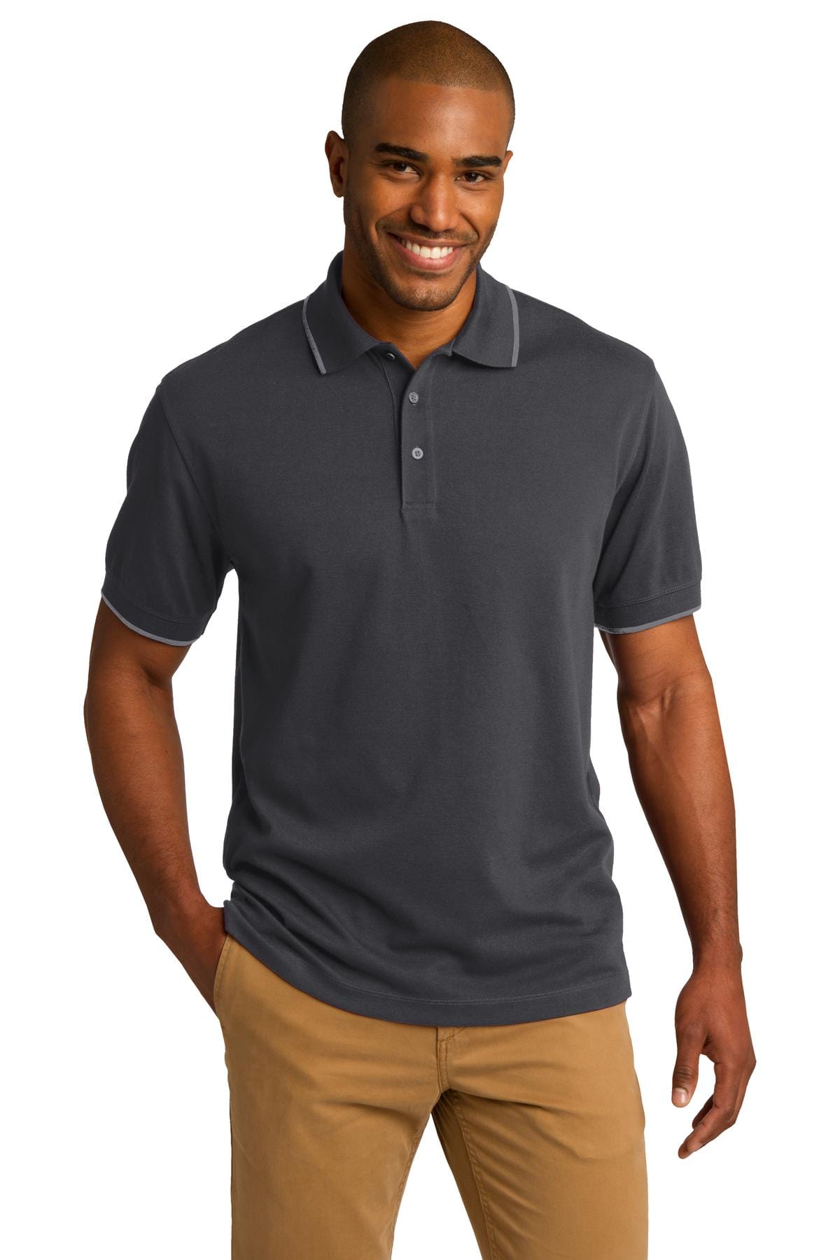 Port Authority Polos/Knits DISCONTINUED  Port Authority ®  Rapid Dry™ Tipped Polo. K454