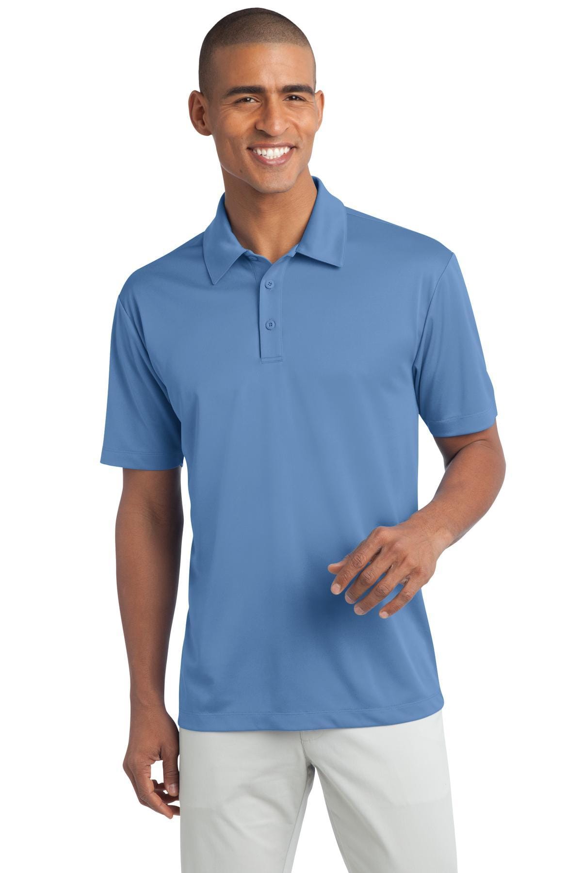 Port Authority Polos/Knits LT / Carolina Blue Port Authority ®  Tall Silk Touch™ Performance Polo. TLK540