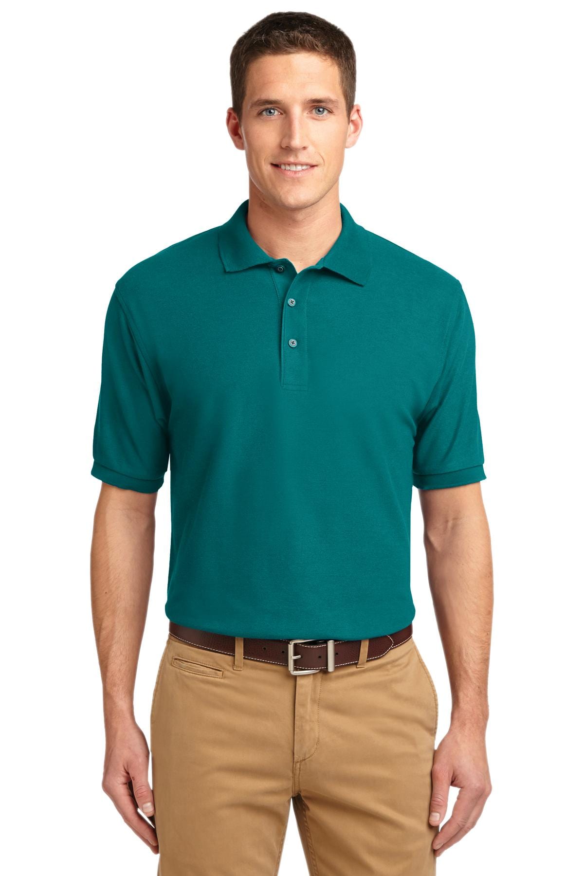 Port Authority Polos/Knits LT / Teal Green Port Authority ®  Tall Silk Touch™ Polo.  TLK500, Basic Colors