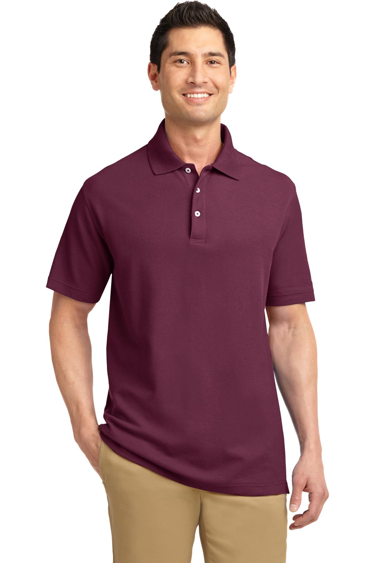 Port Authority Polos/Knits M / Maroon DISCONTINUED  Port Authority ®  EZCotton™ Pique Polo. K800
