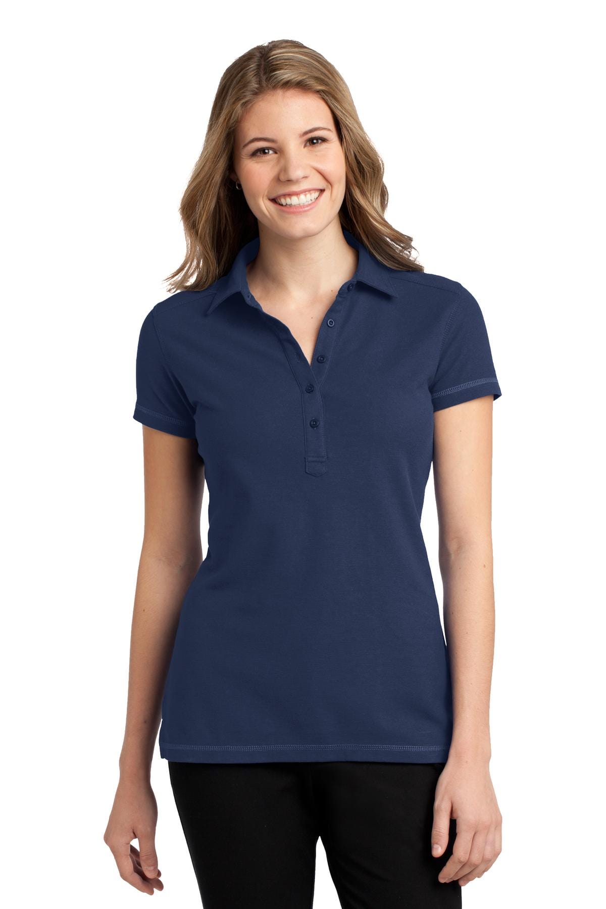 Port Authority Polos/Knits L / Navy DISCONTINUED  Port Authority ®  Ladies Modern Stain-Resistant Polo. L559