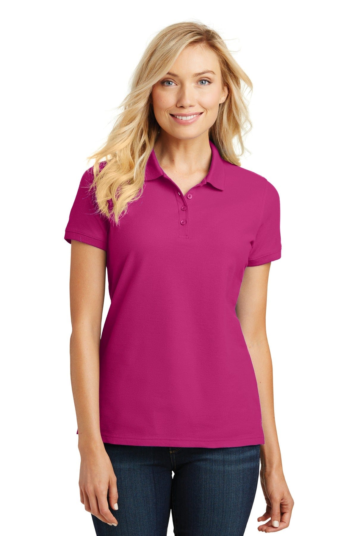 Port Authority Polos/Knits M / Pink Azalea Port Authority ®  Ladies Core Classic Pique Polo. L100