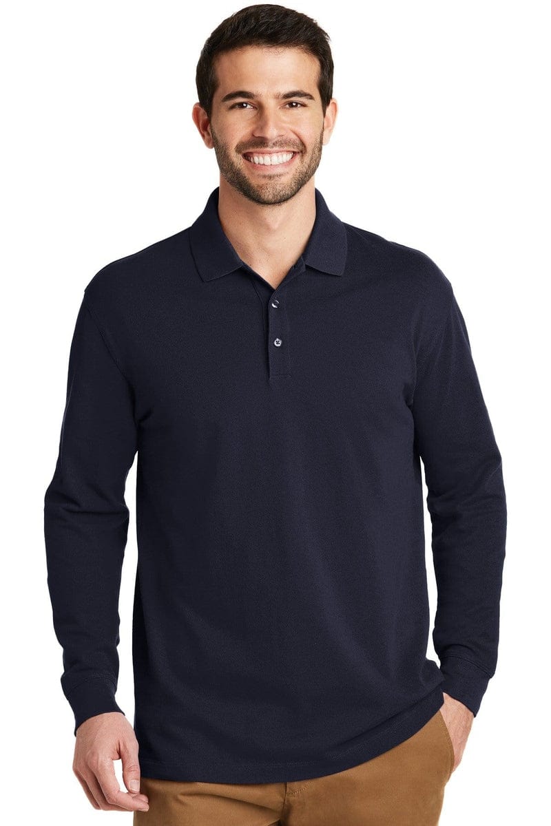 Port Authority Polos/Knits Port Authority ®  EZCotton ®  Long Sleeve Polo. K8000LS