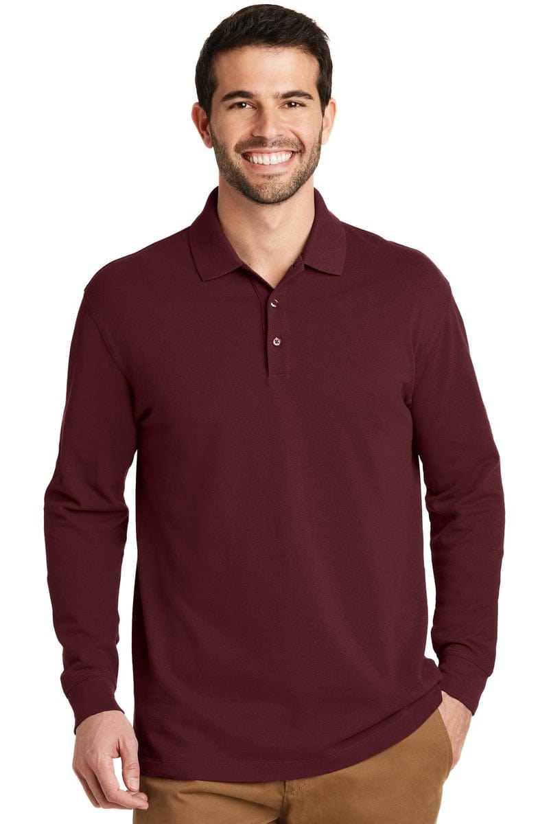 Port Authority Polos/Knits Port Authority ®  EZCotton ®  Long Sleeve Polo. K8000LS