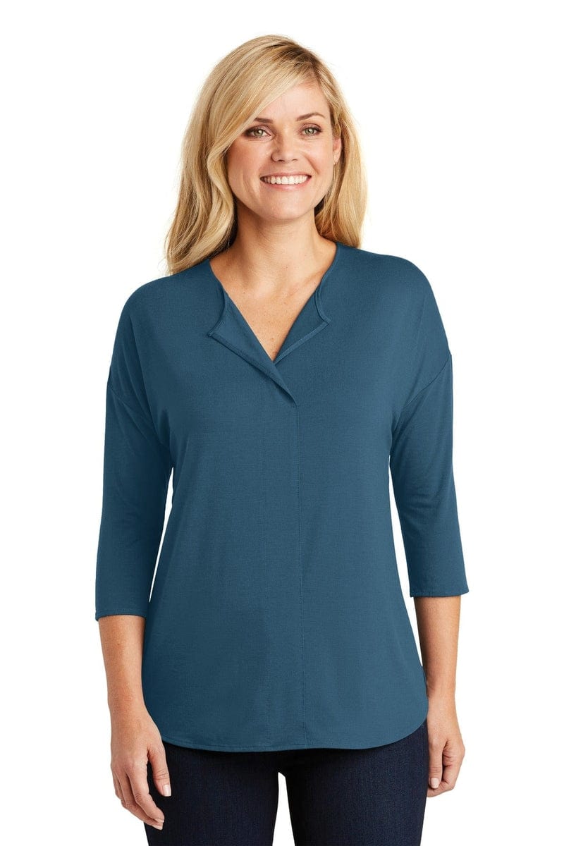Port Authority Polos/Knits Port Authority ®  Ladies Concept 3/4-Sleeve Soft Split Neck Top. LK5433