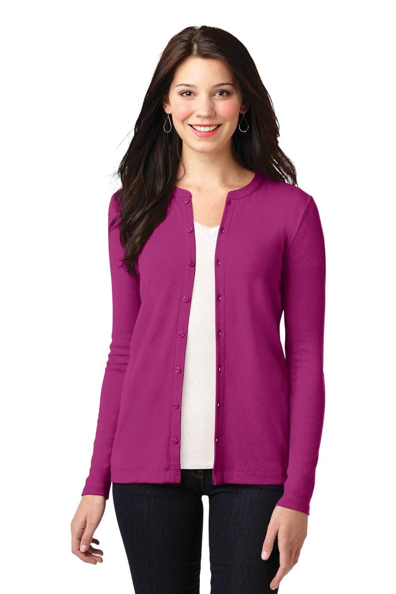 Port Authority Polos/Knits Port Authority ®  Ladies Concept Stretch Button-Front Cardigan. LM1008