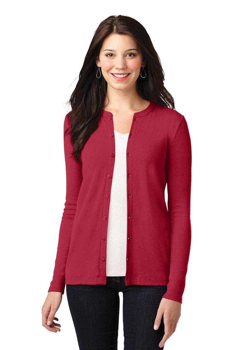 Port Authority Polos/Knits Port Authority ®  Ladies Concept Stretch Button-Front Cardigan. LM1008